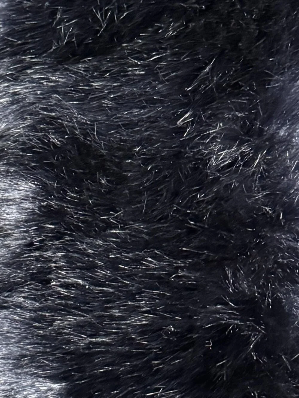 Black/Bluish Faux Fur Headband - never worn
